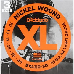 Струны DAddario XL Nickel Wound 10-46 (3-Pack)