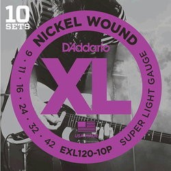 Струны DAddario XL Nickel Wound 9-42 (10-Pack)