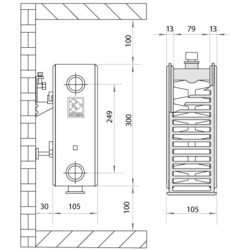 Радиаторы отопления KOER 22 VK 300x600