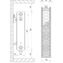 Радиаторы отопления KOER 22 VK 300x800