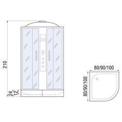 Душевая кабина River Dunay 100/24 MT