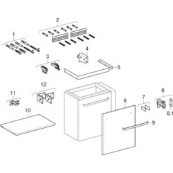 Тумба под умывальник Geberit Renova Compact 65 L 862065000