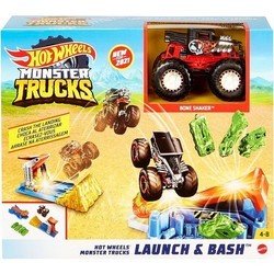 Автотрек / железная дорога Hot Wheels Monster Trucks Launch and Bash Play Set GVK08