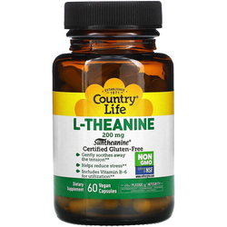 Аминокислоты Country Life L-Theanine 200 mg