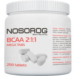 Аминокислоты Nosorog BCAA 2:1:1 Mega Tabs 200 tab