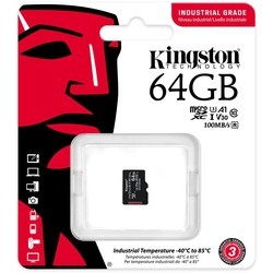 Карта памяти Kingston Industrial microSDXC 64Gb