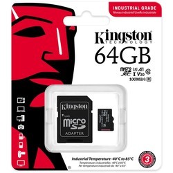 Карта памяти Kingston Industrial microSDXC + SD-adapter