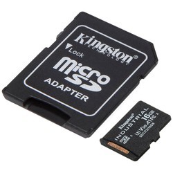 Карта памяти Kingston Industrial microSDHC + SD-adapter 16Gb