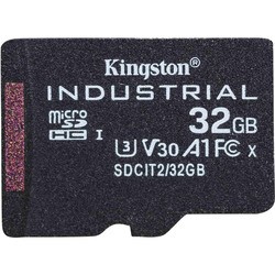 Карта памяти Kingston Industrial microSDHC + SD-adapter 32Gb