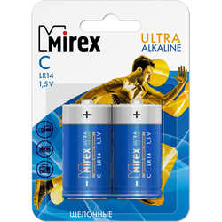 Аккумулятор / батарейка Mirex 2xC Ultra Alkaline