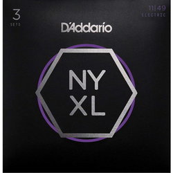 Струны DAddario NYXL Nickel Wound 11-49 (3-Pack)