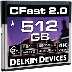 Карта памяти Delkin Devices Premium CFast 2.0 560 512Gb