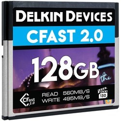 Карта памяти Delkin Devices Premium CFast 2.0 560 VPG-130 128Gb