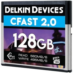 Карта памяти Delkin Devices Premium CFast 2.0 560 VPG-130 128Gb