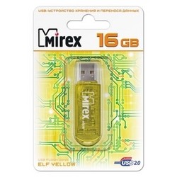 USB Flash (флешка) Mirex ELF 16Gb (желтый)