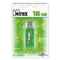 USB Flash (флешка) Mirex ELF 16Gb (зеленый)