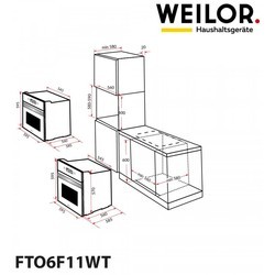 Духовой шкаф Weilor FTO6F11WT