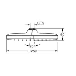 Душевая система Grohe Tempesta 250 Cube 26685000