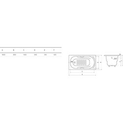 Ванна Goldman Nova 160x80 NV16080