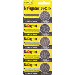 Аккумулятор / батарейка Navigator 5xCR2430