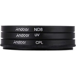 Светофильтр Andoer UV / CPL / ND8 67mm