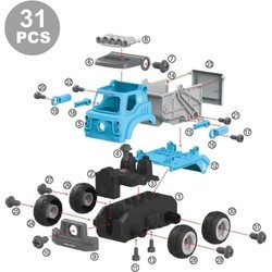 Конструктор DIY Spatial Creativity Dump Truck LM8052-SZ-1