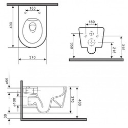 Унитаз BelBagno Colorato BB013CHR-H031