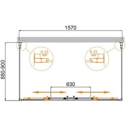 Душевая кабина Cezares Molveno-AH-22-170/80-C-Cr-IV 170x80