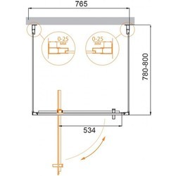 Душевая кабина Cezares Molveno-BA2-80/80-C-Cr-IV 80x80