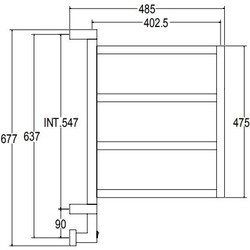 Полотенцесушитель Margaroli Brezza E 485x677