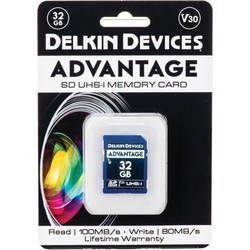 Карта памяти Delkin Devices Advantage UHS-I SDHC 32Gb