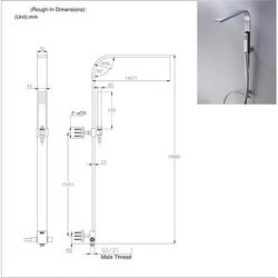 Душевая система Bravat Arc D224C-ENG