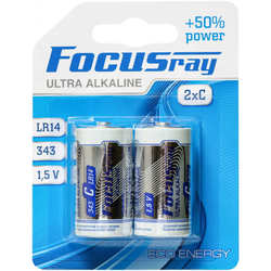 Аккумулятор / батарейка FOCUSray Ultra Alkaline 2xC
