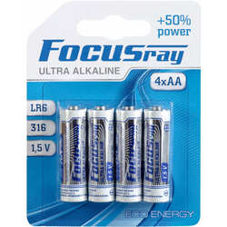 Аккумулятор / батарейка FOCUSray Ultra Alkaline 4xAA