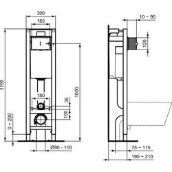 Инсталляция для туалета Ideal Standard Tempo W440101 WC