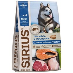 Корм для собак Sirius Adult Mini 3 Meats/Vegetables 3 kg