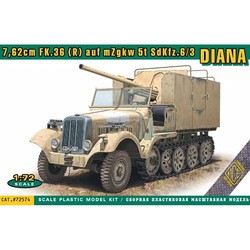 Сборная модель Ace 7.62cm FK.36 (R) auf mZgkw 5t SdKfz. 6/3 Diana (1:72)