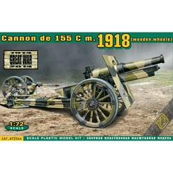 Сборная модель Ace Cannon de 155 C m. 1918 (wooden wheels) (1:72)