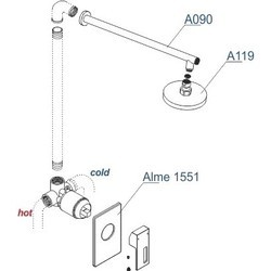 Душевая система WasserKRAFT A12119