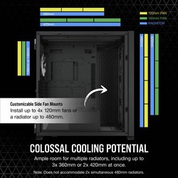 Корпус Corsair iCUE 7000X RGB Tempered Glass Black