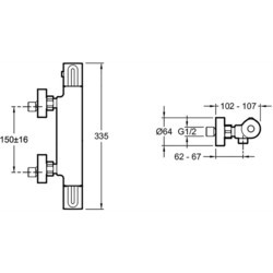 Смеситель Jacob Delafon Metro E24394-CP