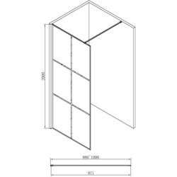 Душевая кабина ABBER Immer Offen AG62100B