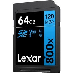 Карта памяти Lexar Professional 800x SDXC 64Gb