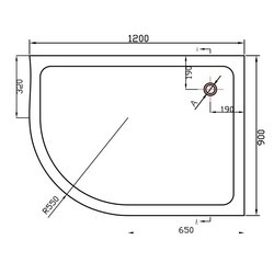 Душевой поддон Vincea VST-2AJ-1290L