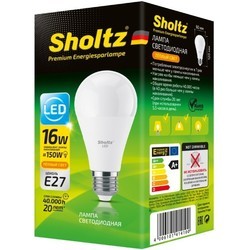 Лампочка Sholtz A60 16W 2700K E27 LOB4141