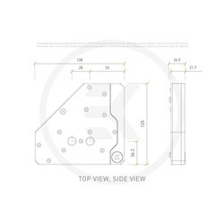 Система охлаждения EKWB EK-Quantum Momentum VRM Bridge ROG Maximus XII Formula D-RGB - Plexi