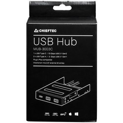 Картридер / USB-хаб Chieftec MUB-3003C
