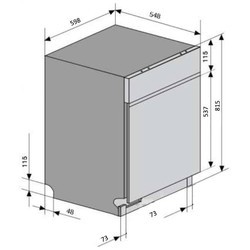 Встраиваемая посудомоечная машина VENTOLUX DW 6012 4M PP