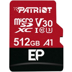 Карты памяти Patriot Memory EP microSDXC V30 A1 512Gb