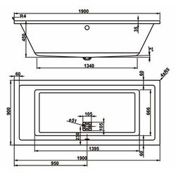 Ванна Vagnerplast Cavallo 150x70